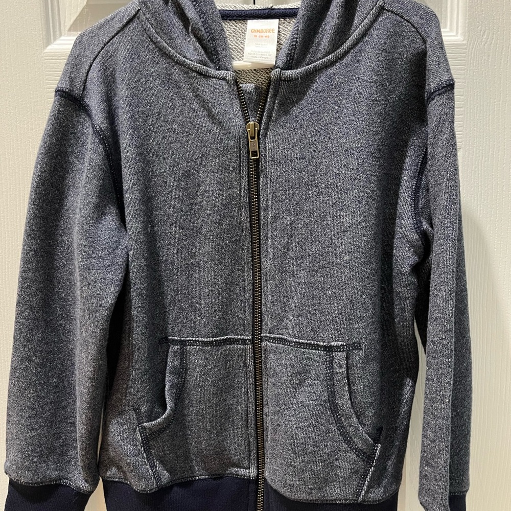 Gymboree Grayish-Blue Full-Zip Hoodie Sweatshirt